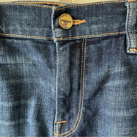 Frame Denim Le Cutoff Raw Hem Fulham Wash Low Rise Shorts Size 29 - Picture 5 of 12